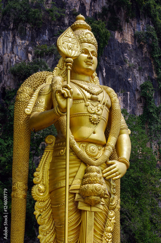 KUALA LUMPUR, MALAYSIA - January 17, 2016: Statue of Lord Muragan at Batu Caves. © evolutionnow