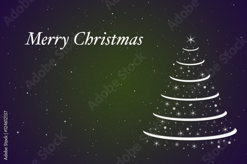 Christmas card. Merry christmas typography, handwriting. Holiday message
