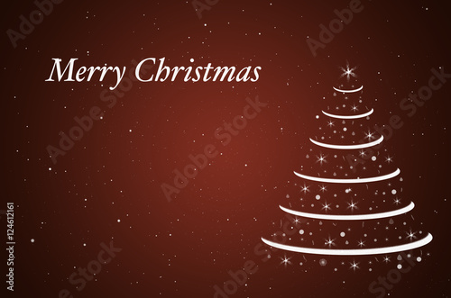 Christmas card. Merry christmas typography, handwriting. Holiday message