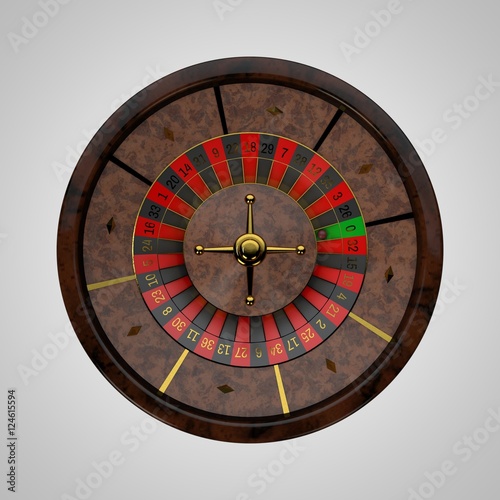 Casino roulette wheel. 3D r...