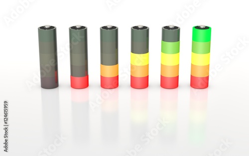 Battery charge level indica...