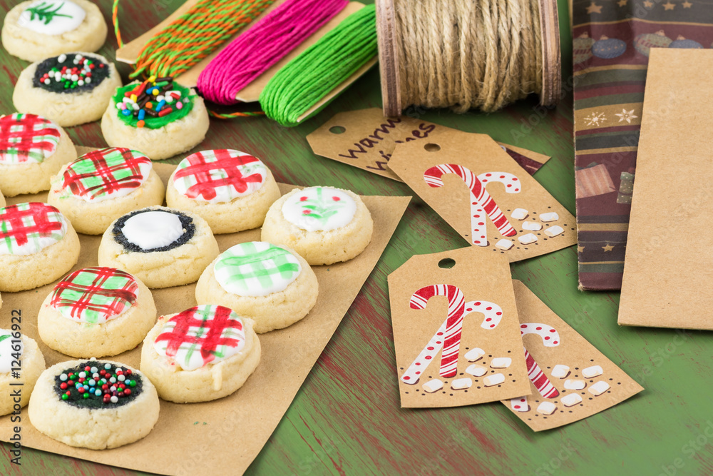 Homemade christmas sugar cookies.