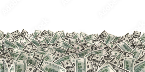 Принти на полотні many much money on white background