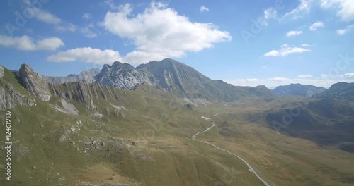 Aerial, Amazing Mountains In Durmitor National Park, Montenegro photo