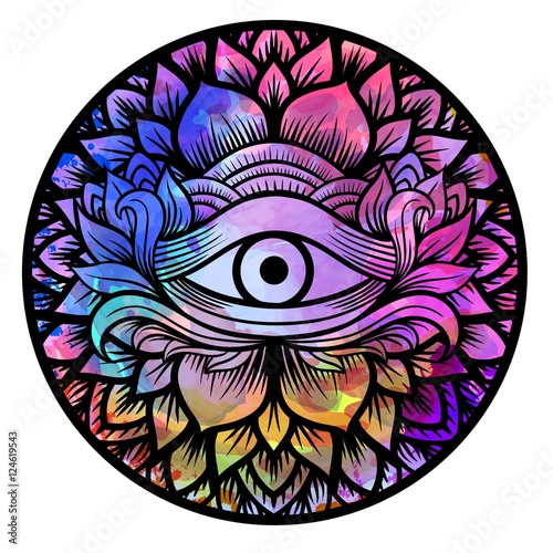 Third eye with mandala