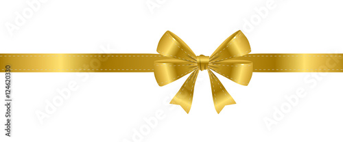 Schleife mit Naht - Gold