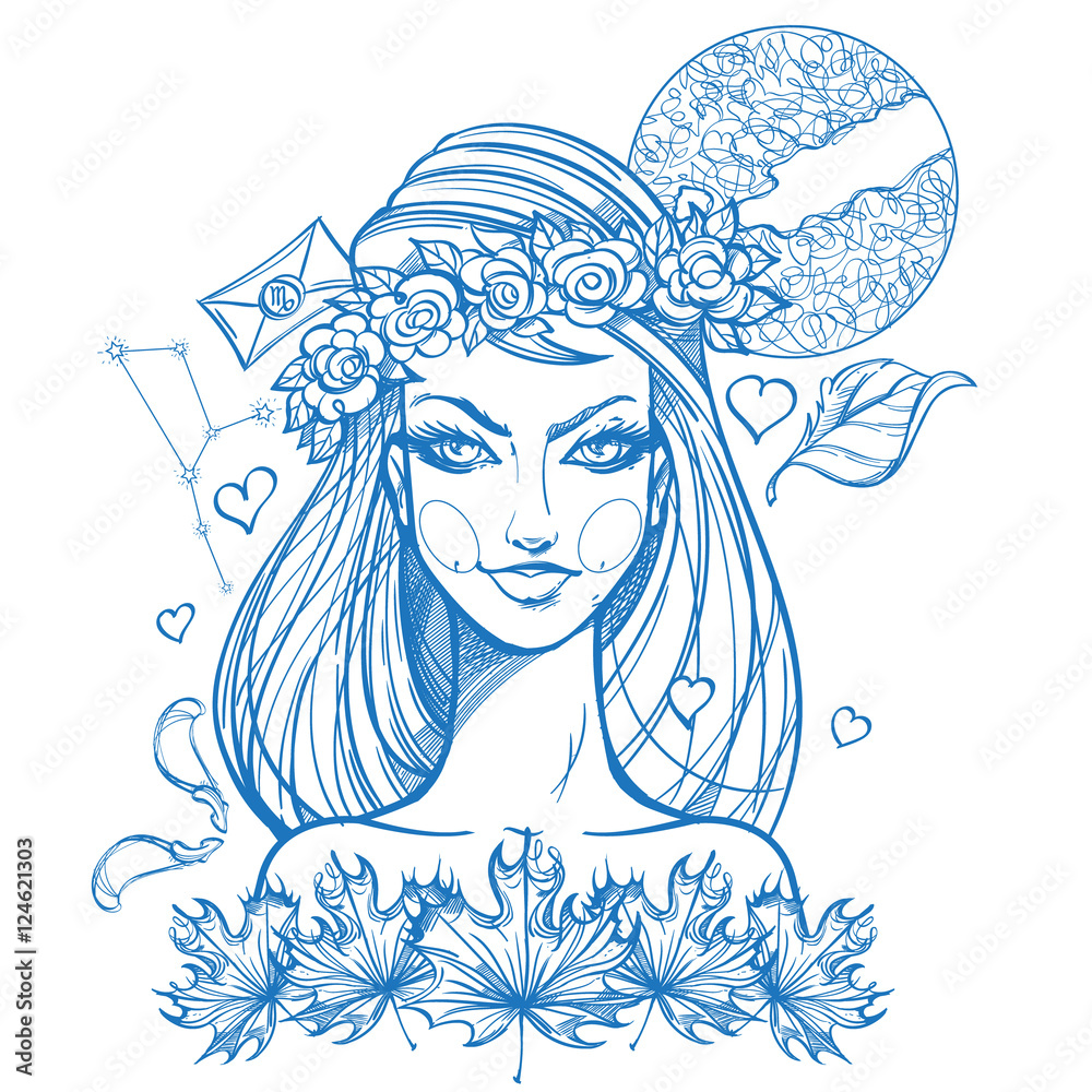 Virgo  sbaibe  Drawings  Illustration Religion Philosophy   Astrology Astrology  Zodiac Zodiac Signs Virgo  ArtPal