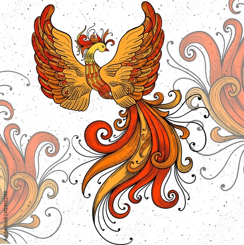 Firebird vector clipart