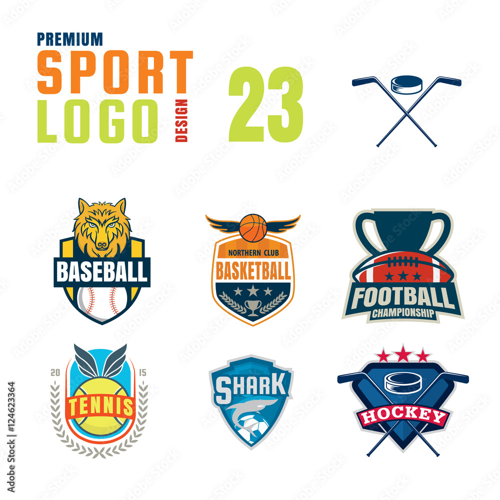 Obraz premium Sport logo design set