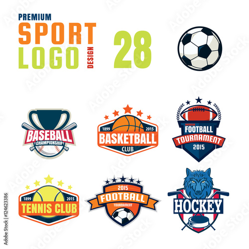 Sport logo design set