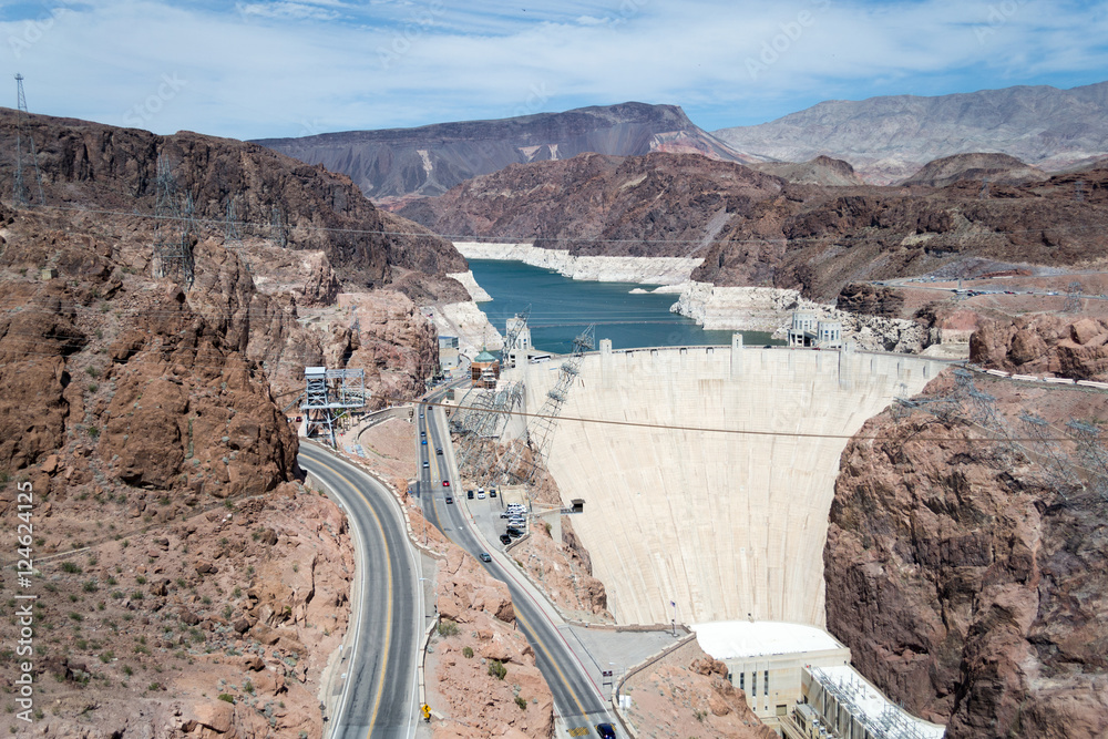 Hoover dam from the Bypass bridge Hoover dam from the Bypass bridge