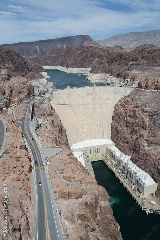 Hoover dam from the Bypass bridge Hoover dam from the Bypass bridge