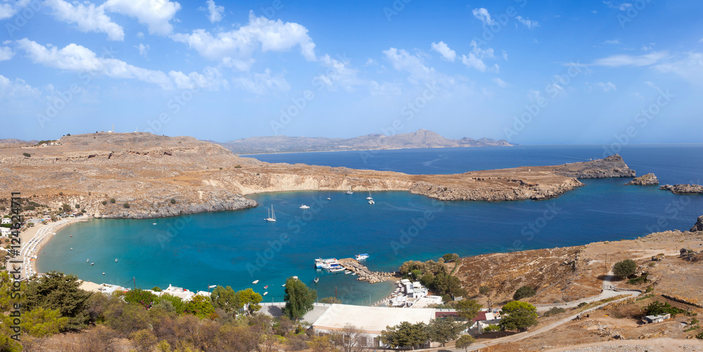 Blue bay of Lindos, Rhodes 
