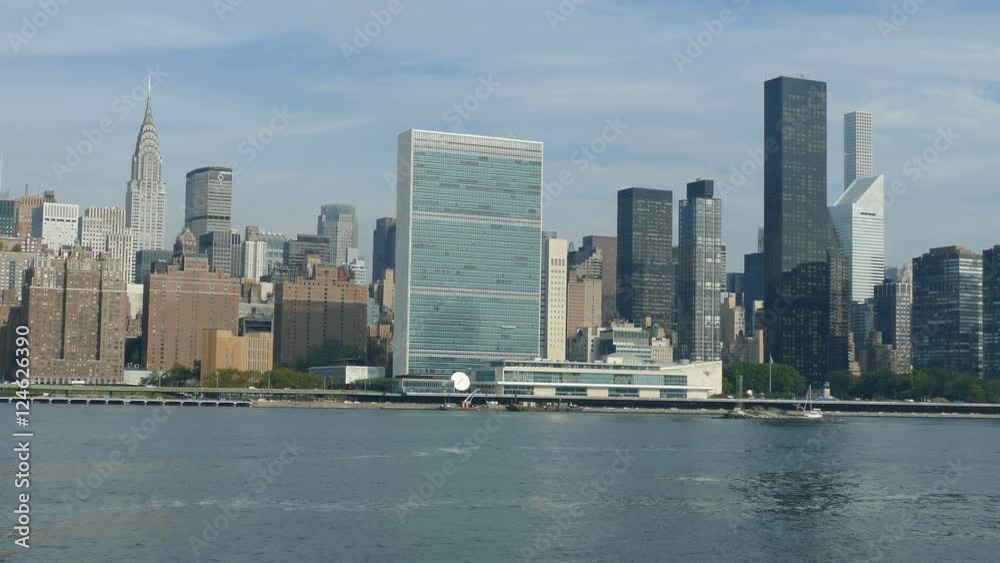 Buildings, Skyscrapers and Towers at East River, Manhattan Skyline, New York City Buildings, Skyscrapers and Towers at East River, Manhattan Skyline, New York City