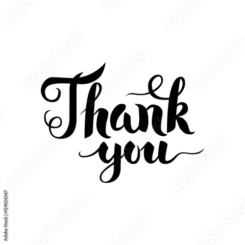 Thank You Handwritten Calligraphy