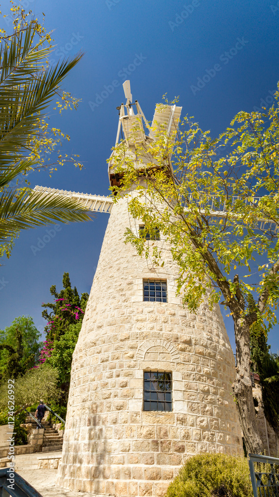 Montefiore Windmill in Jerusalem, Israel