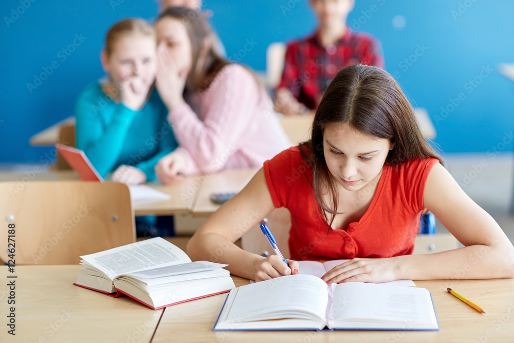 students gossiping behind classmate back at school students gossiping behind classmate back at school