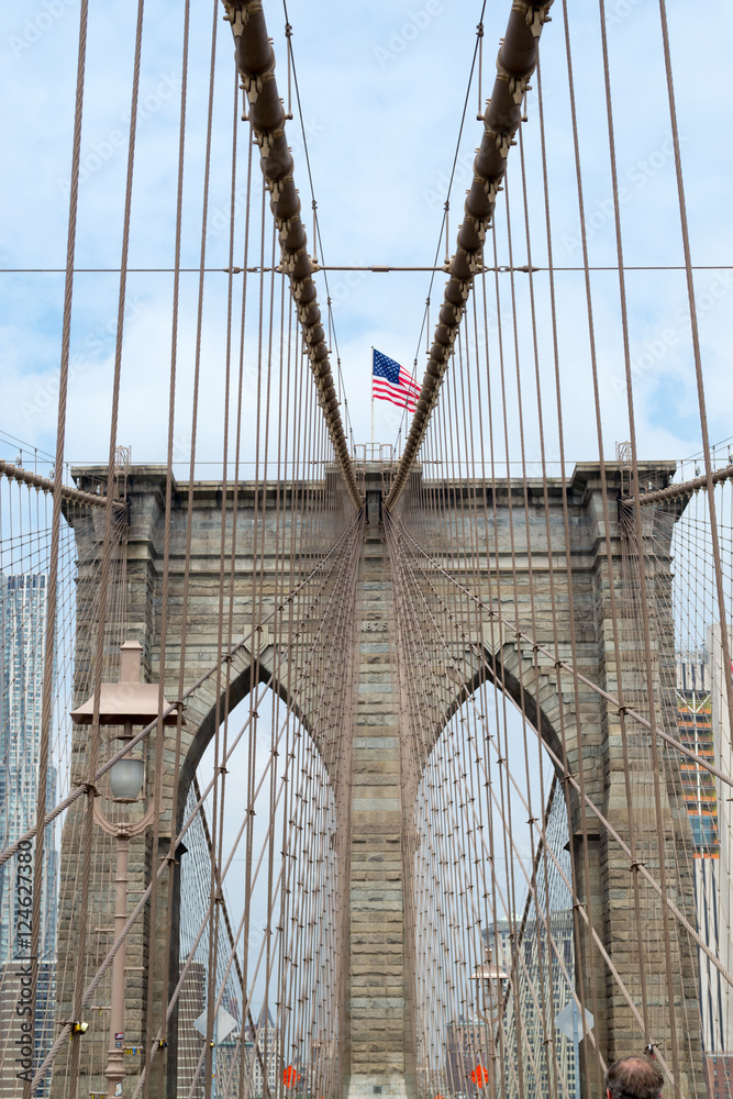 Fototapeta premium Przekraczanie mostu Brooklyn