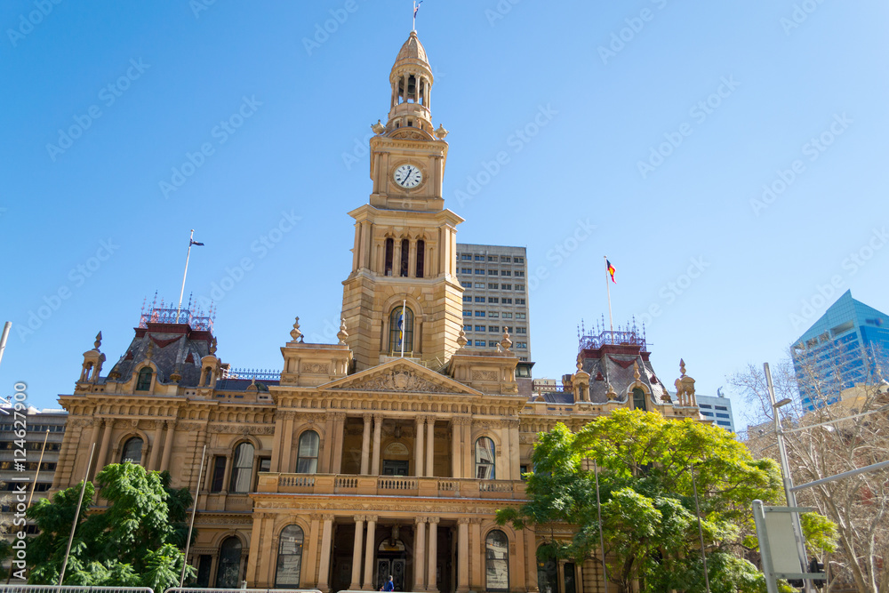 Fototapeta premium Town hall of sydney