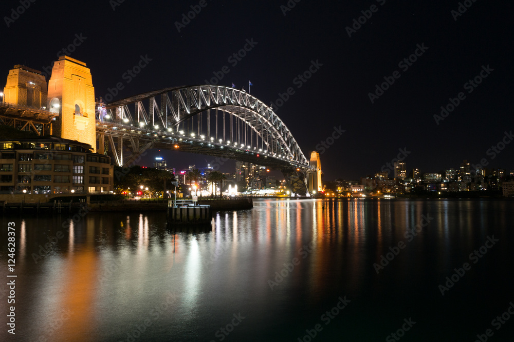 Night at the Harbour bridge