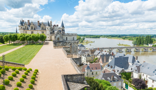 Schloss Amboise über dem Loiretal, Frankreich photo