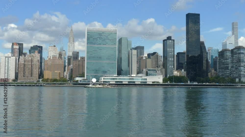 Skyscrapers, Buildings and Towers at East River, Manhattan Skyline, New York City Skyscrapers, Buildings and Towers at East River, Manhattan Skyline, New York City