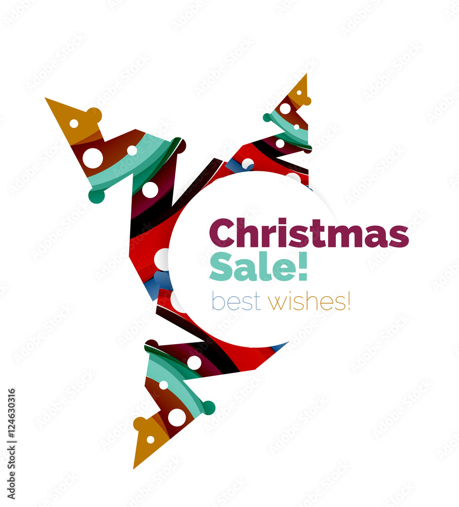 Christmas and New Year sale banner Christmas and New Year sale banner