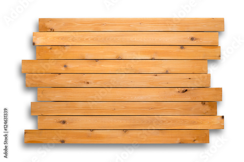 Cedar wood background of staggered boards
