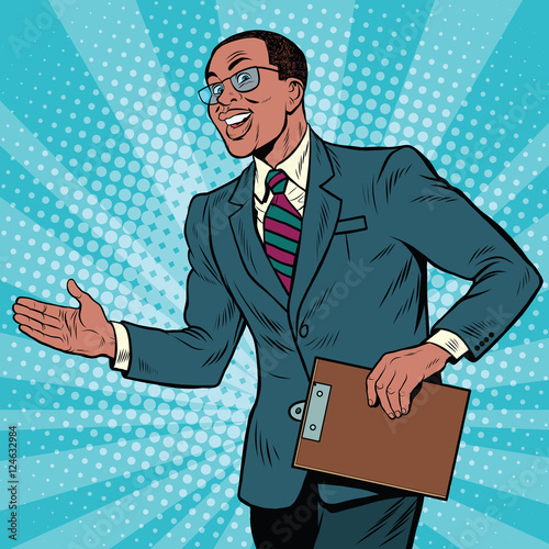 Friendly African American businessman
