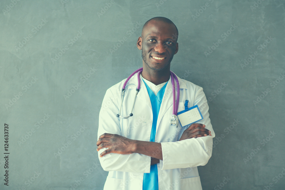 Doctor with arms folded in modern office Doctor with arms folded in modern office