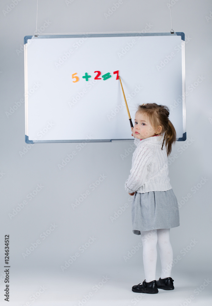 cute little girl with blackboard cute little girl with blackboard