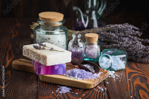 Lavender soap and sea salt