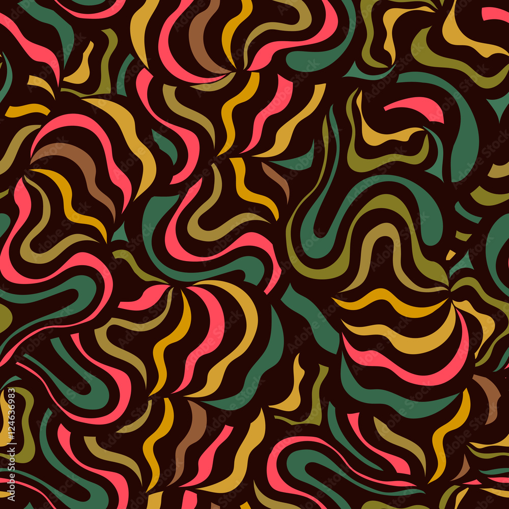 Vector seamless abstract hand-drawn pattern design