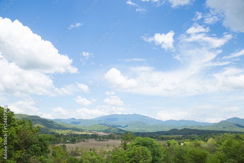 Fototapeta premium Clouds covered the sky