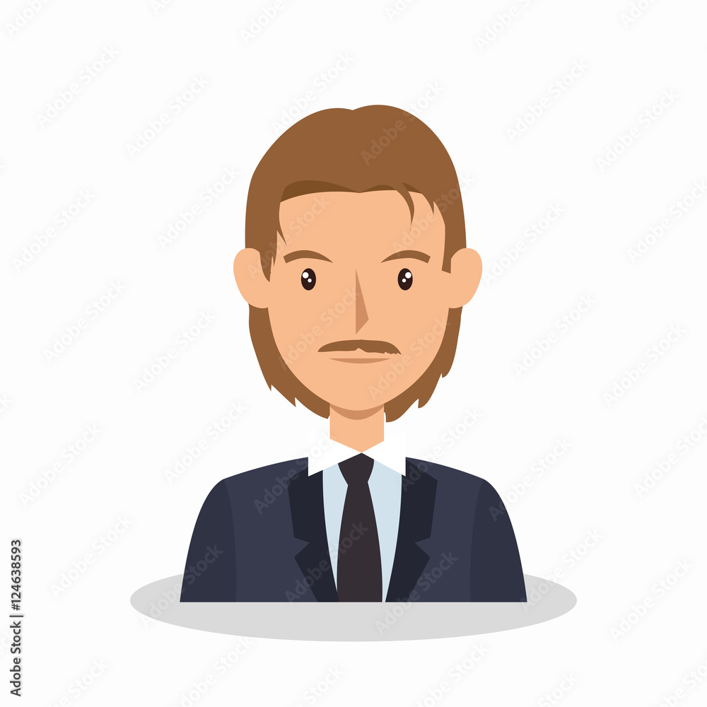 businessman avatar elegant icon vector illustration design businessman avatar elegant icon vector illustration design