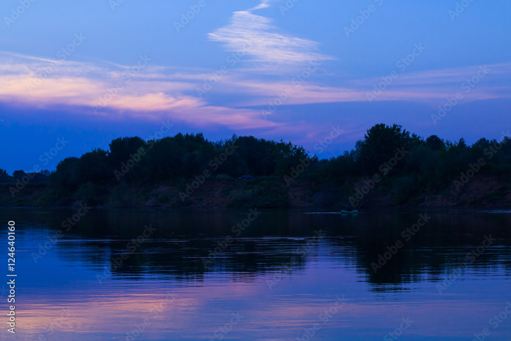 Nice lake in a beautiful evening