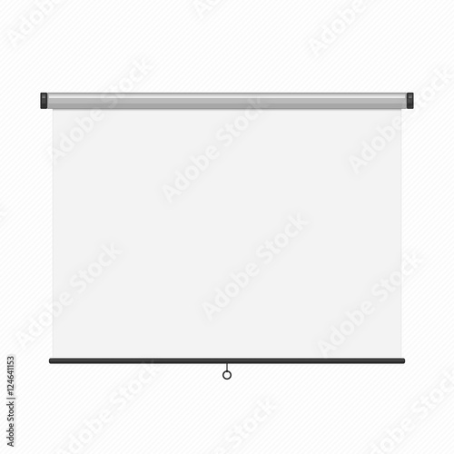 Projection presentation screen.