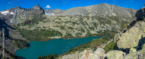 Krepkoe lake in the Altai mountains