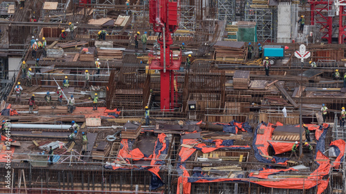 Photography Workers busy with construction
