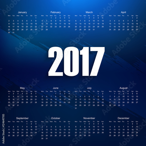 2017 Calendar background 