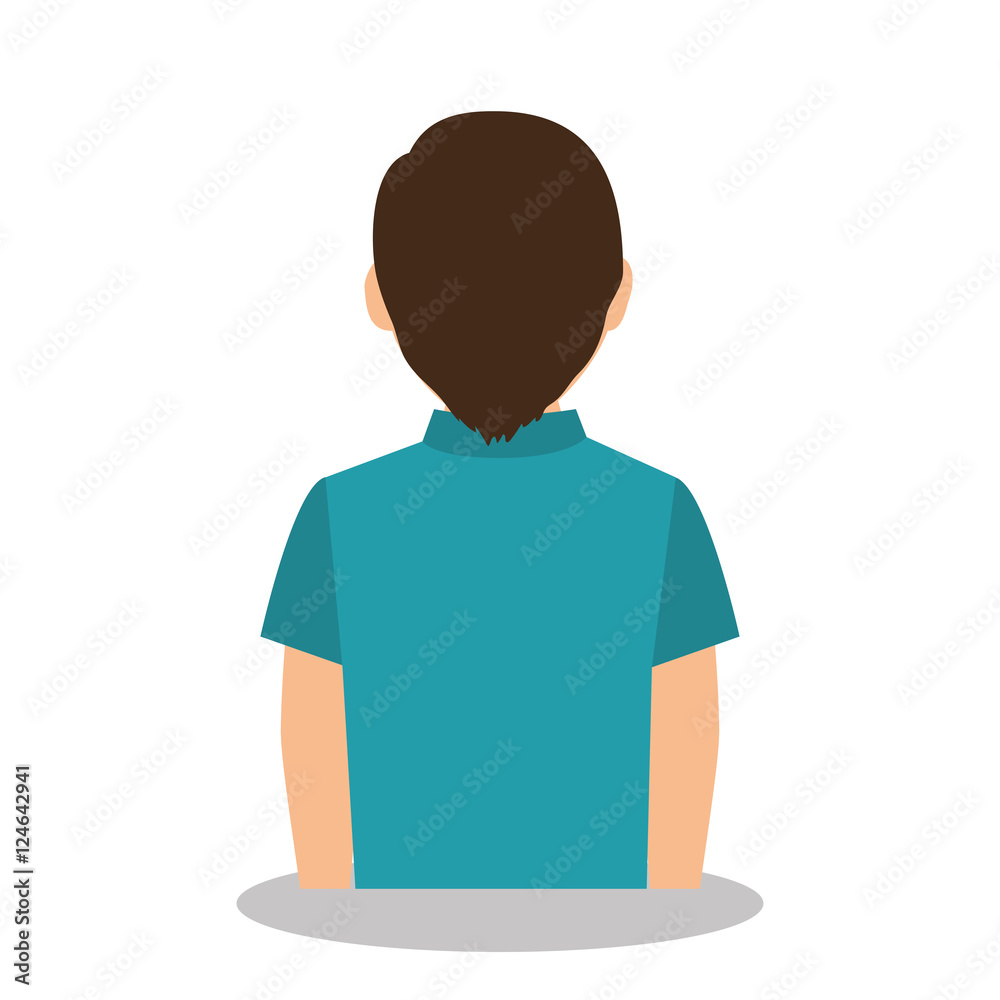 Fototapeta premium young man avatar isolated icon vector illustration design