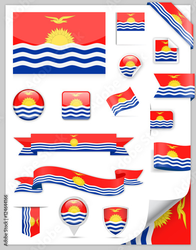 Kiribati Flag Set - Vector Collection