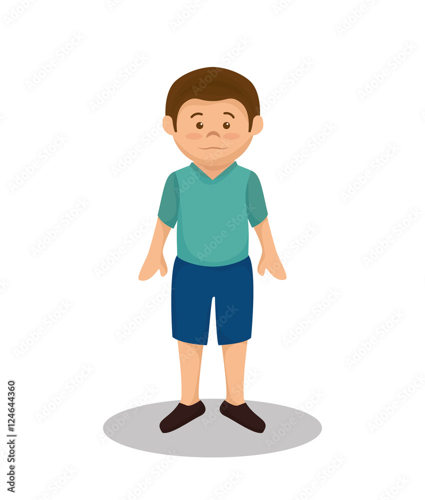 little boy son family member vector illustration design little boy son family member vector illustration design
