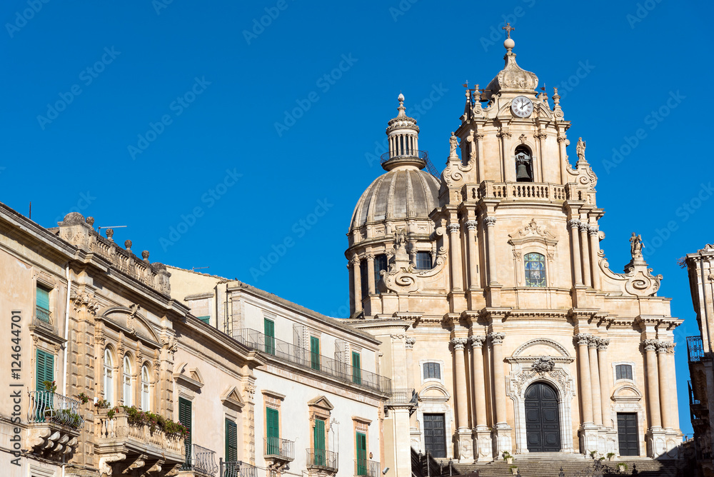 The baroque cathedral in Ragusa Ibla, Sicily