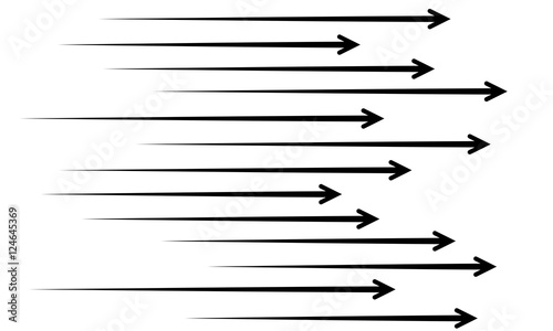 Black speed horizontal arrows