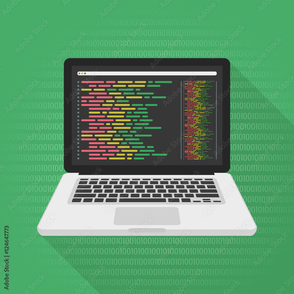 Programming and coding concept. Programming and coding concept.