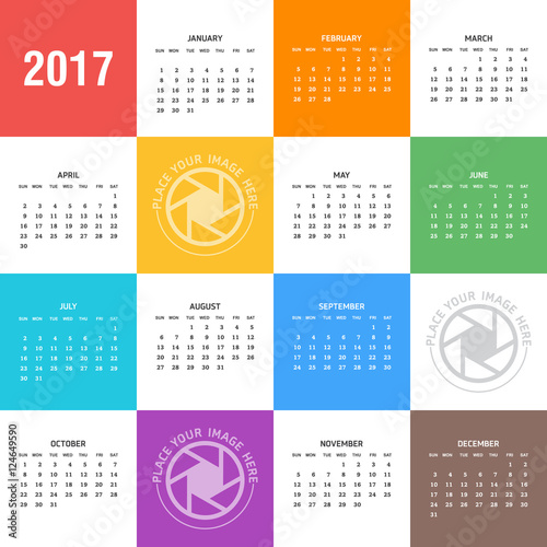 2017 Calendar background 