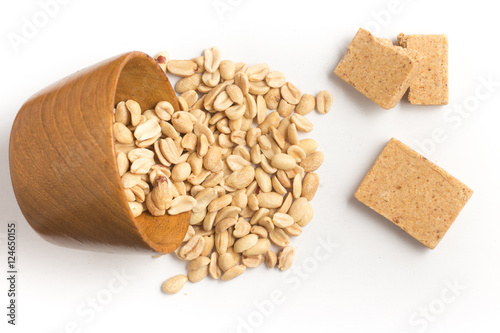 Pacoca.Traditional Brazilian Peanut candy. photo