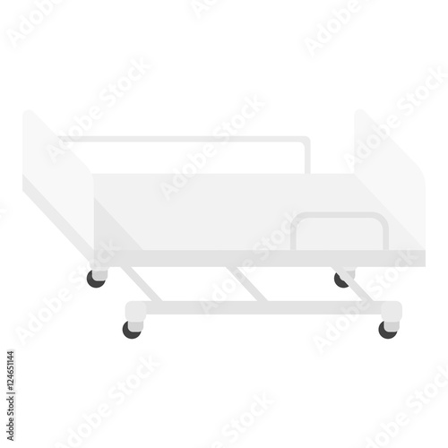 Hospital gurney icon monochrome. Single medicine icon from the big medical, healthcare monochrome.