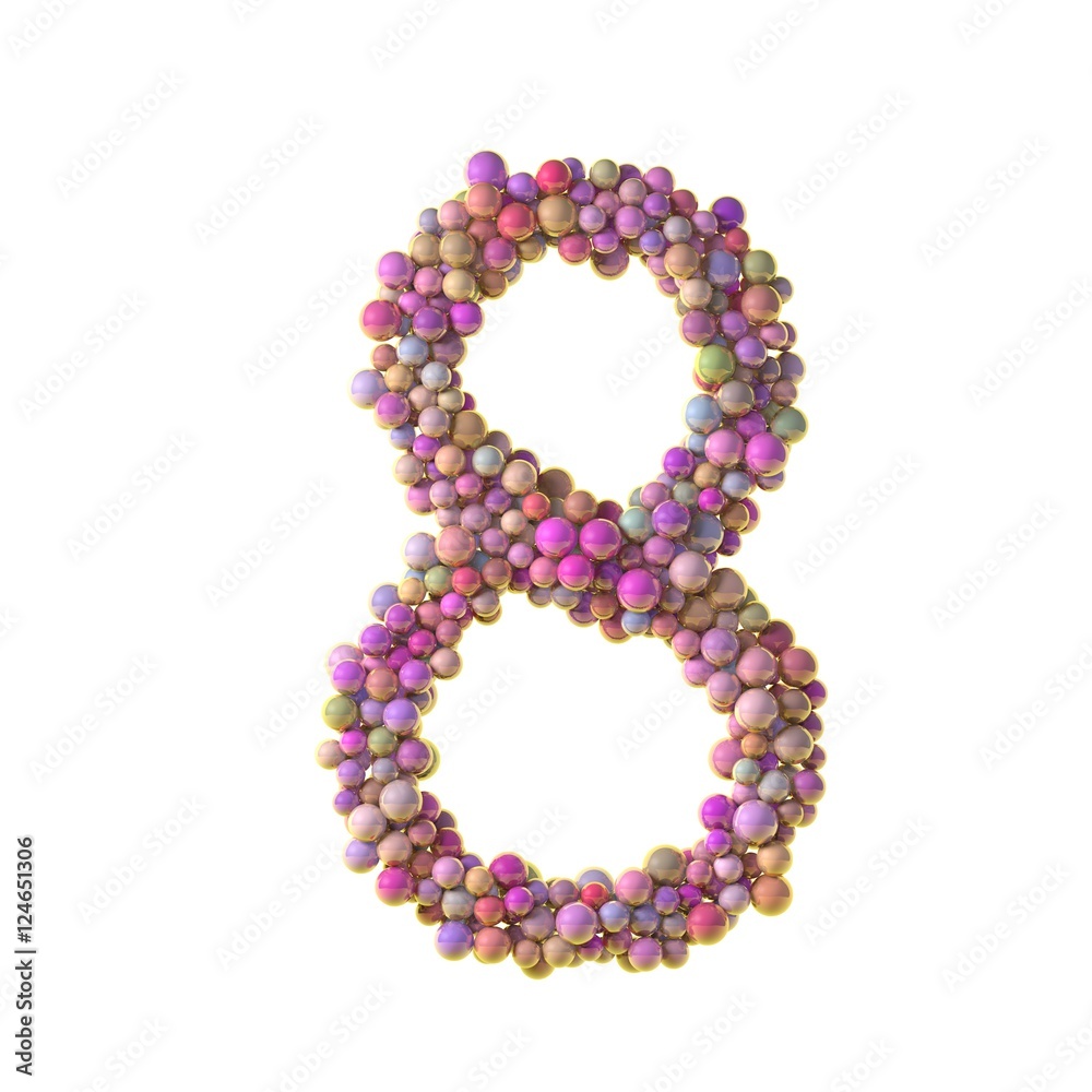 bubbles numbers 8, eight bubbles numbers 8, eight